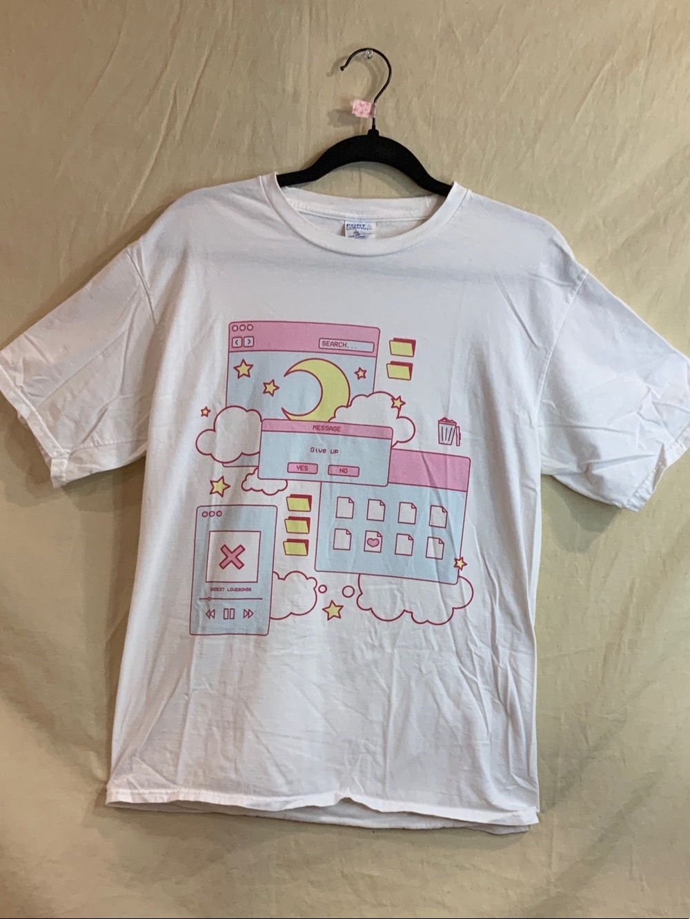 Vapor Wave Aesthetic Anime Kawaii Pastel Goth Tee